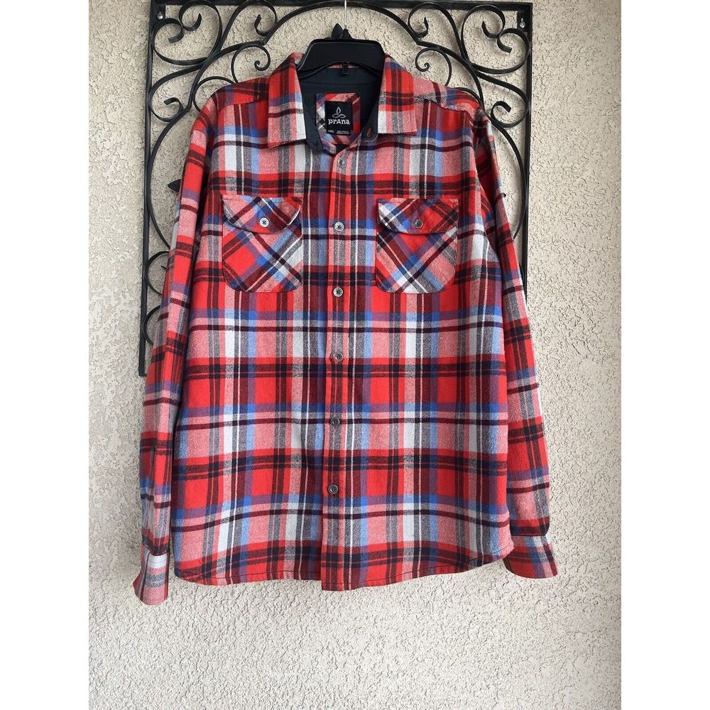 Prana plaid flannel button down shirt - Size L - Multicolor